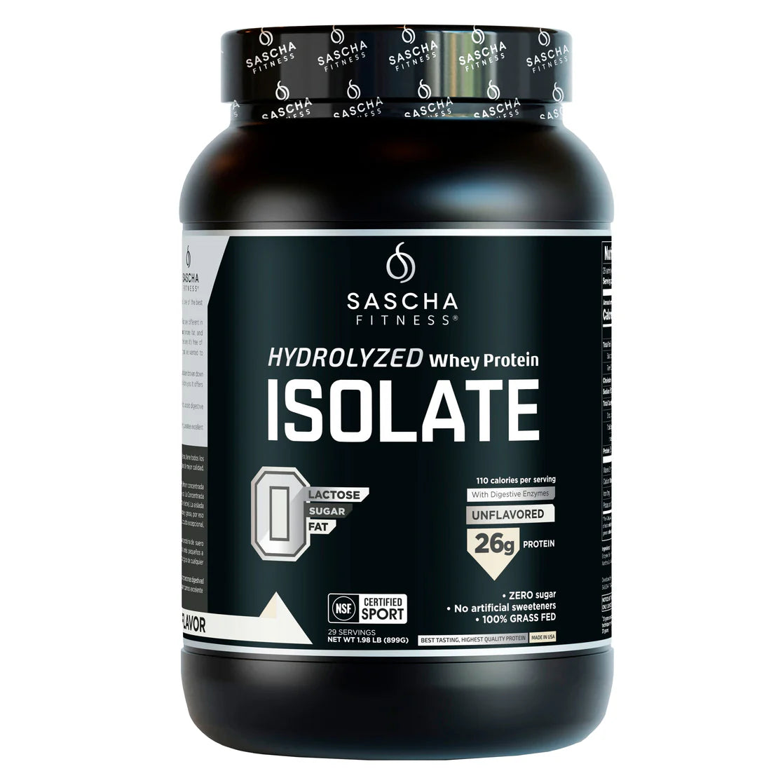 SASCHA FITNESS WHEY PROTEIN UNFLAVORED/ SIN SABOR PREVENTA