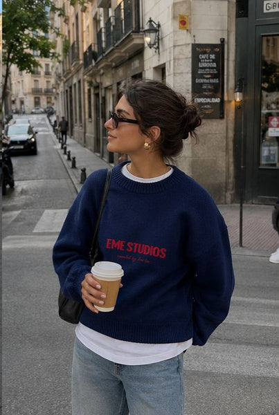 SWEATER EME STUDIO MASTER INDIGO TALLA M