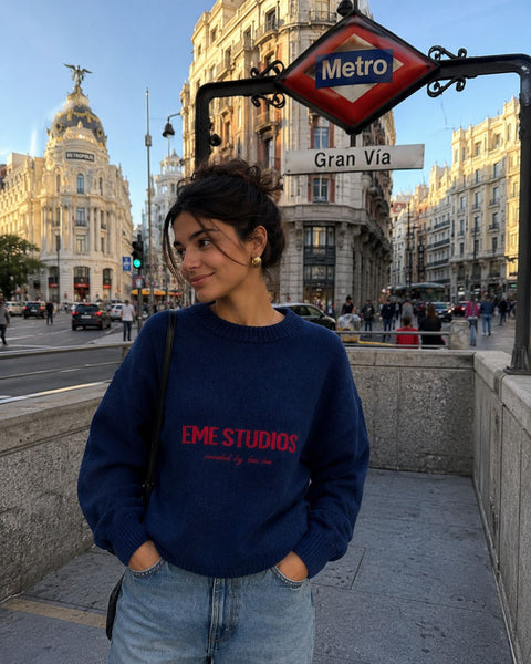 SWEATER EME STUDIO MASTER INDIGO TALLA M
