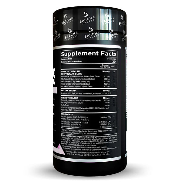 SASCHA FITNESS BLISS GUT AND DIGESTIVE 90 CAPSULAS PREVENTA