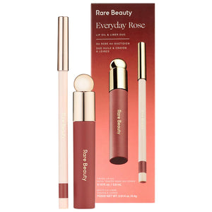 SET RARE BEAUTY EVERYDAY ROSE LIP OIL & LINER DUO PREVENTA