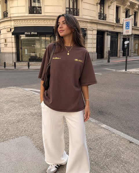 POLERA SCUFFERS CAFÉ TALLA M