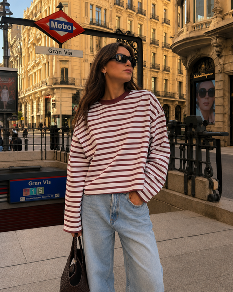SCUFFERS POLERA MANGA LARGA BURDEO
