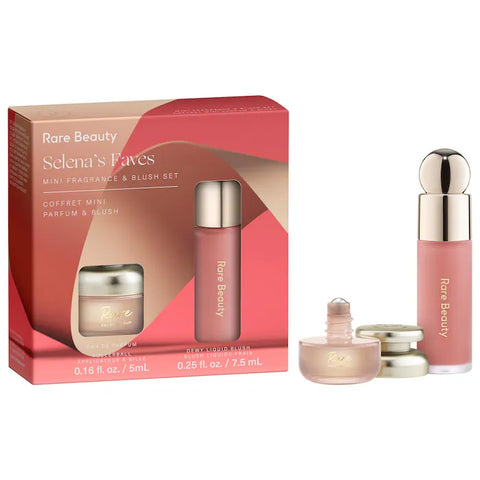 SET RARE BEAUTY SELENAS FAVES MINI FRAGANCE & BLUSH SET NAVIDAD PREVENTA