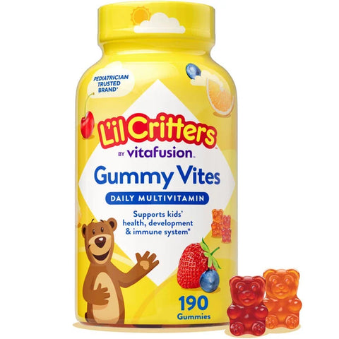 LIL CRITTERS FOMTAS PARA NIÑOS MULTIVITAMINICA, SISTEMA INMUNE, SALUD Y DESARROLLO 190 U PREVENTA