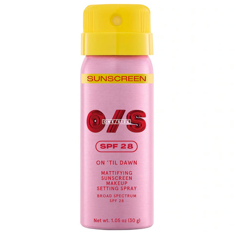 ONE SIZE SPRAY FIJADOR CON BLOQUEADOR SOLAR 30ML TRAVEL SIZE PREVENTA