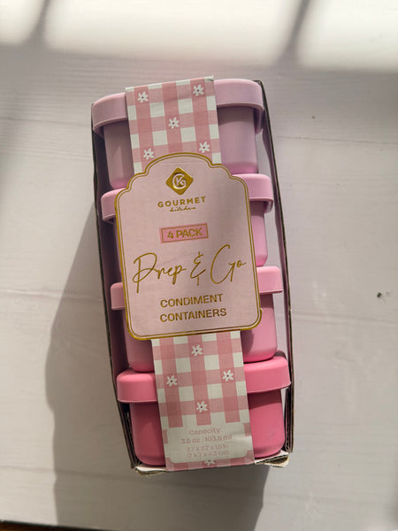 SET 4 SNACK BOX MEDIANOS SILICONA ULTRA RESISTENTE TONALIDADES ROSADOS CUADRADOS