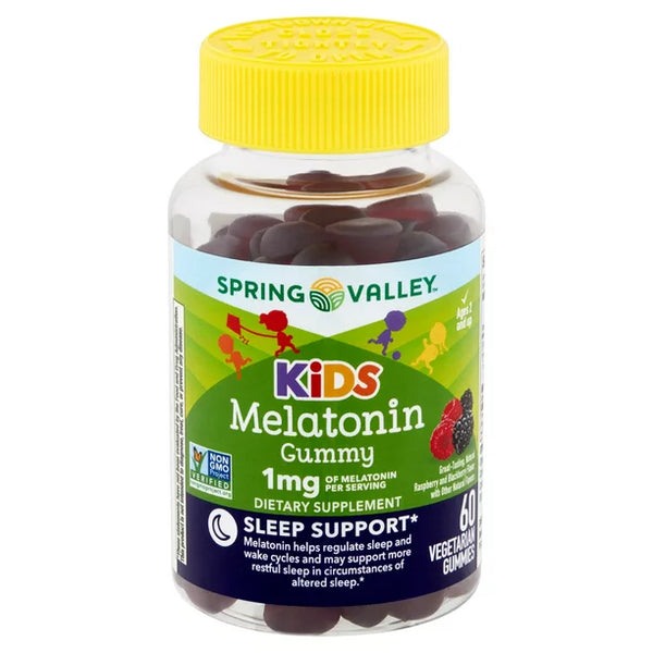 GOMITAS MELATONINA KIDS PARA NIÑOS 1MG 60 UNIDADES SPRING VALLEY